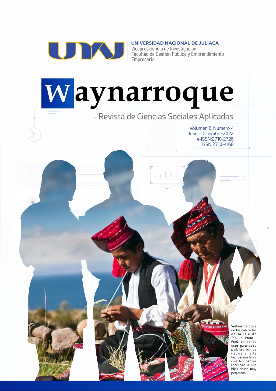 					Ver Vol. 2 Núm. 4 (2022): Waynarroque - Revista de ciencias sociales aplicadas
				