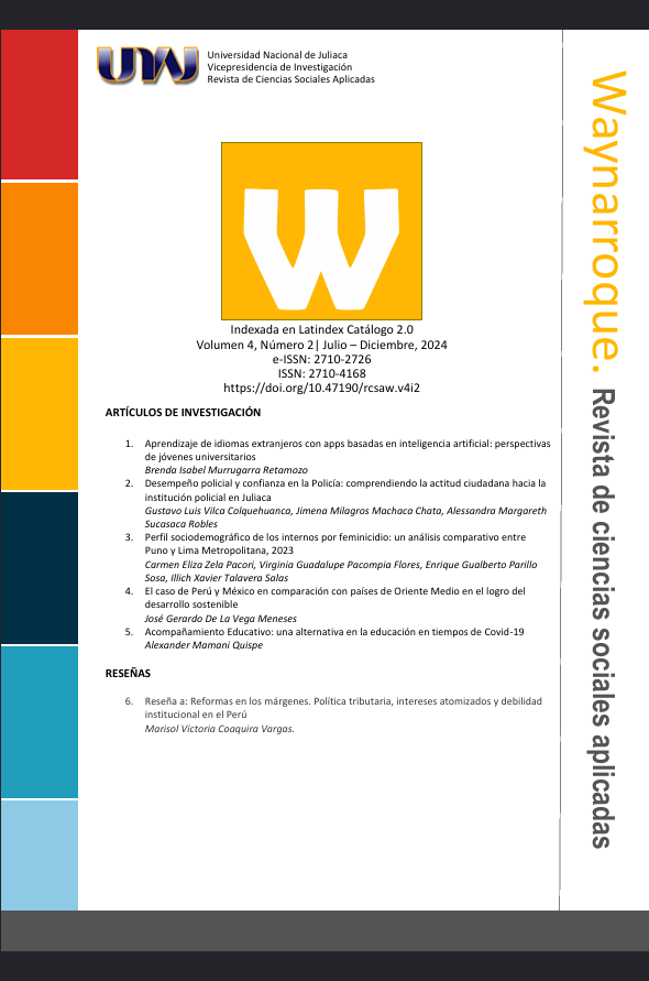					Ver Vol. 4 Núm. 2 (2024): Waynarroque - Revista de ciencias sociales aplicadas
				