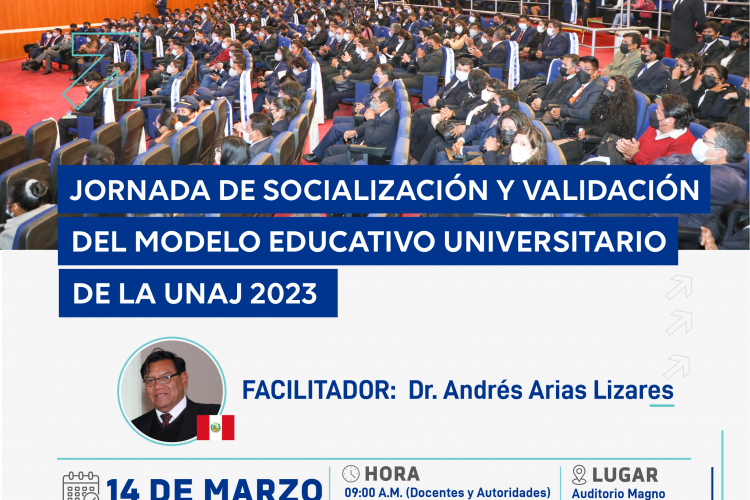 JORNADA DE SOCIALIZACIÓN Y VALIDACIÓN DEL MODELO EDUCATIVO UNIVERSITARIO DE LA UNAJ 2023